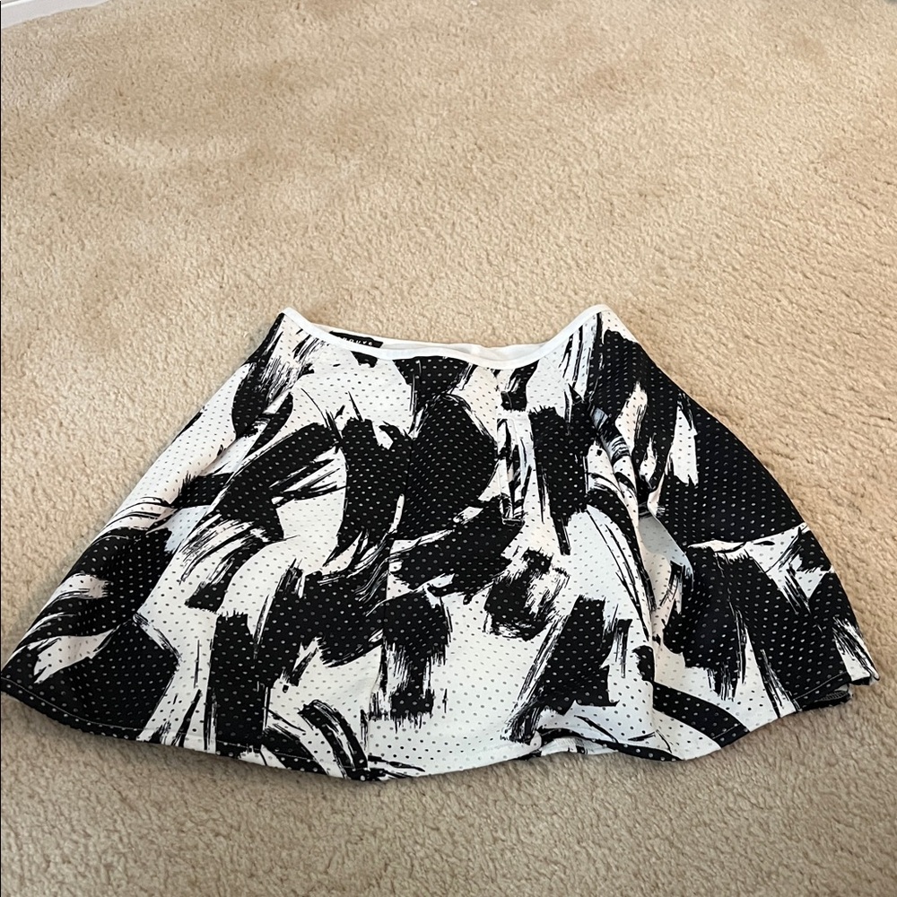 Trouve Black and White Women's Skirt